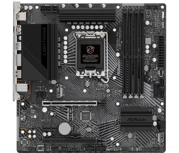 ASROCK Płyta główna Z790M PG Lightning/D4 S1700 4DDR4 HDMI M2 mATX - 1084687 - zdjęcie 3